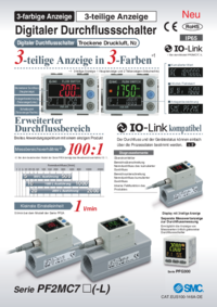 SMC Digitaler Durchflussschalter Serie PF2MC7-L